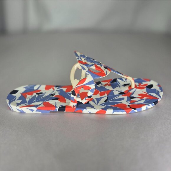 NWOT Lauren Ralph Lauren Audrie Womens Floral Print Jelly Thong Sandals - Picture 3 of 7